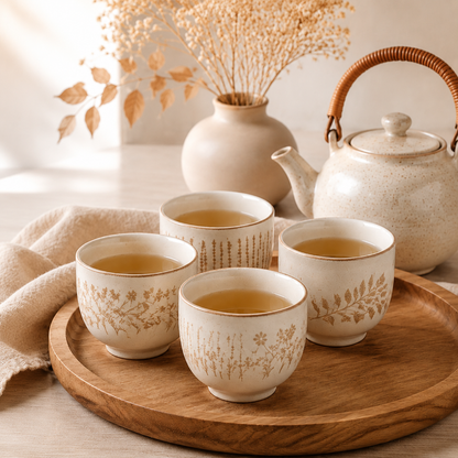 Vintage Floral Ceramic Tea Set