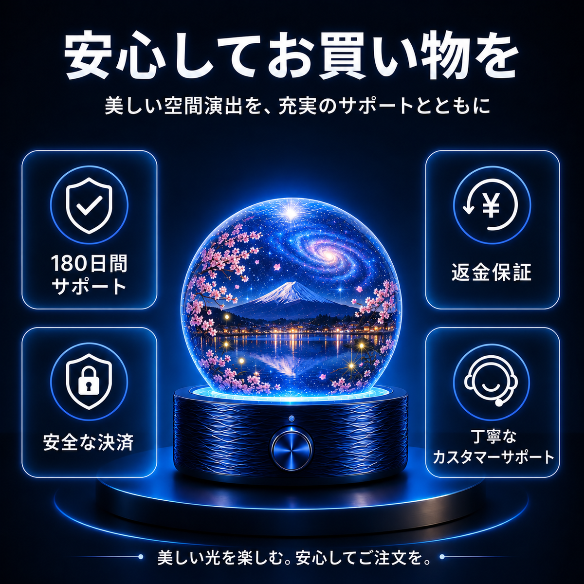 BVJ® 🏖️2026 PRO MAX 5Dスマート・ワールド・プロジェクター 🌎 Bluetooth操作と効果音で、100種類以上の没入型世界を創り出そう